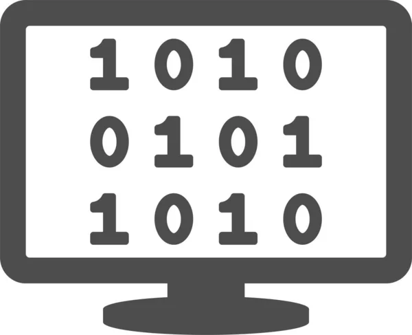 Display Desktop Computer Icon Vector Illustration — Stock vektor