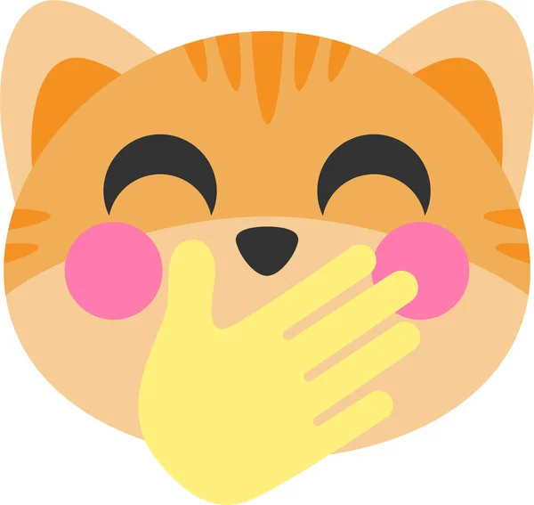 Incrível Gato Emoji Ícone —  Vetores de Stock