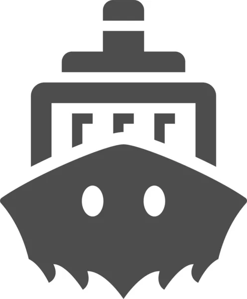 Boat Ship Web Icon Simple Illustration — Vetor de Stock