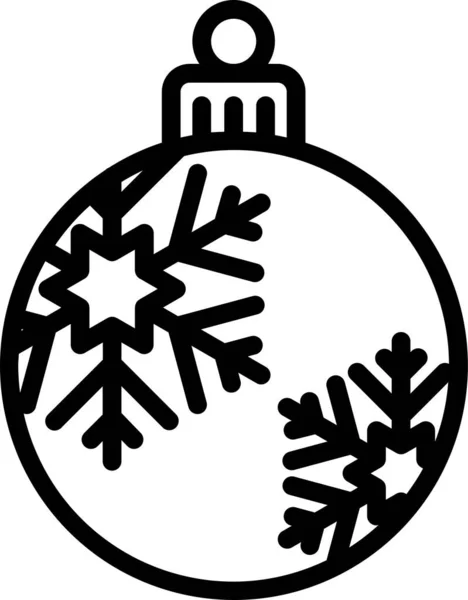 Celebración Bola Icono Navidad Categoría Navidad — Archivo Imágenes Vectoriales