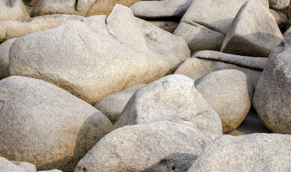 Einheitliche Graue Hintergrund Der Großen Granitblöcke Nahaufnahme — Stockfoto
