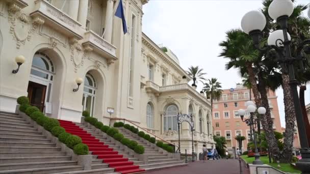 Edificio Del Casino Sanremo Italia — Vídeo de stock