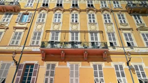 Nice Fransa Geleneksel Tarzda Yapılmış Bir Bina — Stok video