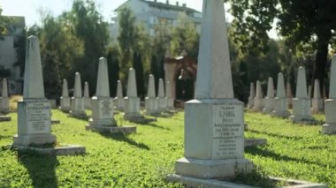 CHISINAU, MOLDOVA - 7 Eylül 2021: Ebediyet Anıt Kompleksi Görünümü. Moldova 'nın kurtuluşu sırasında ölen askerlerle dolu bir mezarlık.