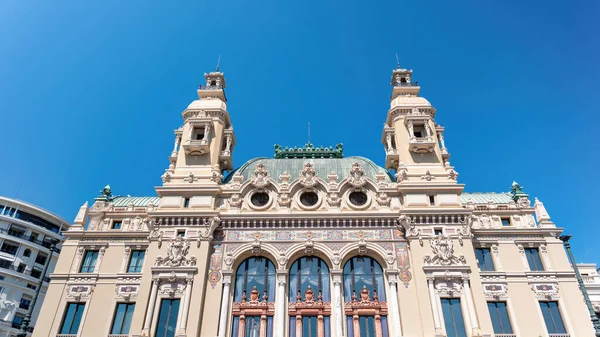 Opéra Monte Carlo Monaco Façade Bleu Sur Fond — Photo