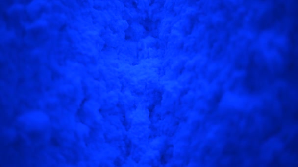 Primer Plano Textura Nieve Luz Azul — Vídeos de Stock