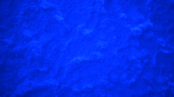 Close Textura Neve Luz Azul — Vídeo de Stock