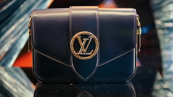 Cannes Frankreich August 2021 Louis Vuitton Damentasche — Stockvideo