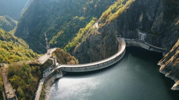 Vue Aérienne Par Drone Nature Roumanie Vallée Dans Les Carpates — Video