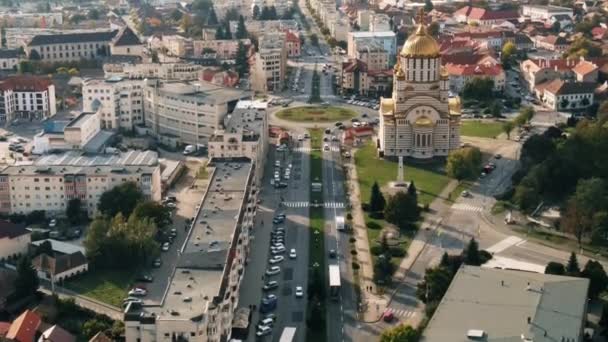 Fagaras Roumanie Octobre 2021 Vue Aérienne Par Drone Des Fagaras — Video