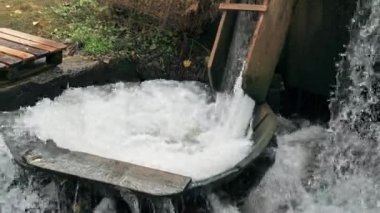 Romanya 'nın Barsana Manastırı' ndaki doğal su kaynağı manzarası