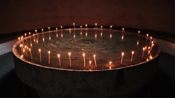Sighetu Marmatiei Roménia Outubro 2021 Memorial Vítimas Comunismo Resistência Altar — Vídeo de Stock