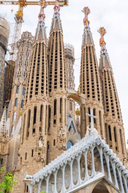 Sagrada Familia, İspanya 'nın Barselona kentindeki inşaat işleri.