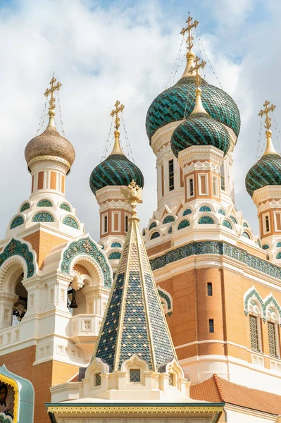 ニース フランスのロシア正教会の外観 — ストック写真