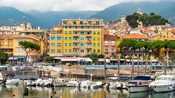 Sanremo Italia Settembre 2021 Veduta Del Porto Della Città Barche — Foto Stock