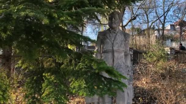 Iasi Rumänien December 2021 Ion Creanga Museum Iasi Rumänien Monument — Stockvideo