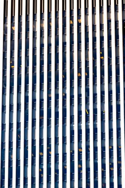 New York şehir merkezi, ABD. Modern tarzda yapılmış gökdelen cephesi