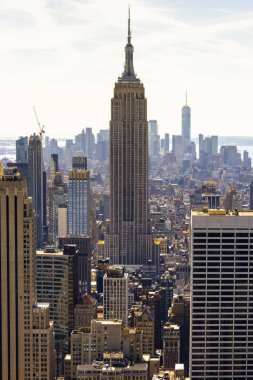 New York şehir merkezine ABD 'nin bakış açısından bak. Çoklu gökdelenler, Empire State Binası