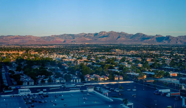 View Residential Disctrict Las Vegas Usa Multiple Houses Greenery Parking — Stock Photo, Image