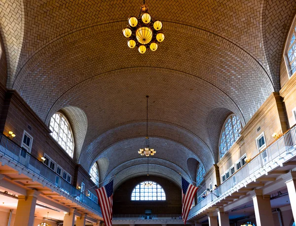 Vista Del Museo Nacional Inmigración Ellis Island Nueva York — Foto de Stock