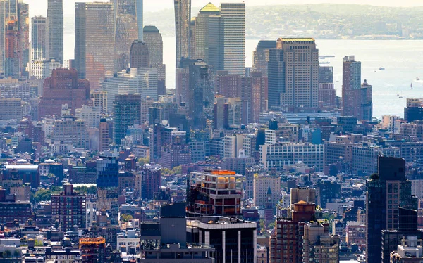 Vista Del Centro New York Punto Vista Usa Grattacieli Tetti — Foto Stock