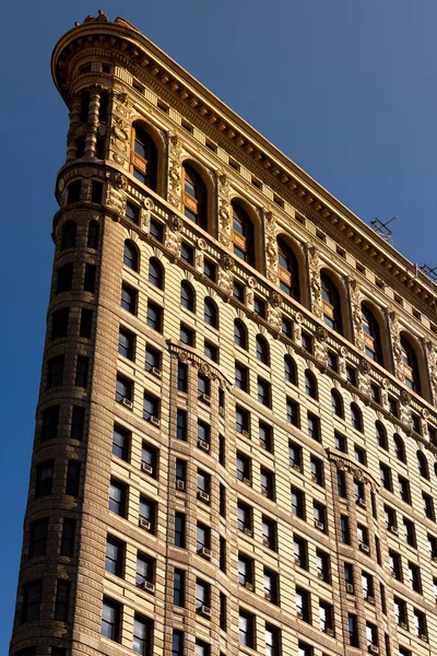 Close View Flatiron Building Facade New York Downtown Usa — Stock Photo, Image