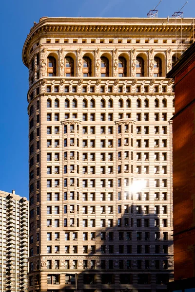 Close View Flatiron Building Facade New York Downtown Usa — Stock Photo, Image