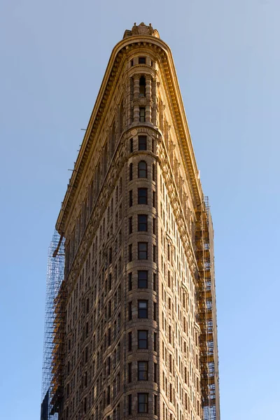 Vista Perto Fachada Edifício Flatiron Centro Nova York Eua — Fotografia de Stock