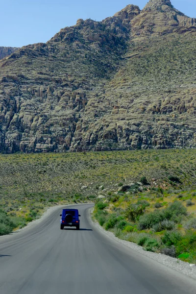 Nevada Usa Wrzesień 2019 Widok Przyrodę Kanionie Red Rock Droga — Zdjęcie stockowe