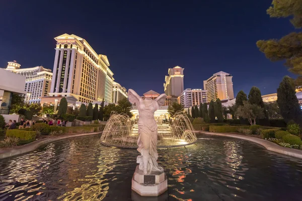 Las Vegas Usa Septembre 2019 Sculpture Ange Près Fontaine Devant — Photo