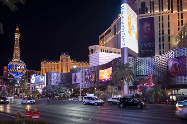 Las Vegas États Unis Septembre 2019 Fuite Nocturne Centre Ville — Photo