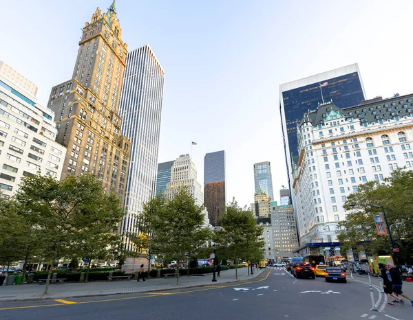 New York Usa Wrzesień 2019 Streescape City Downtown Droga Samochodami — Zdjęcie stockowe