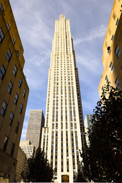 New York Usa Wrzesień 2019 Widok Centrum Miasta Rockefeller Center — Zdjęcie stockowe