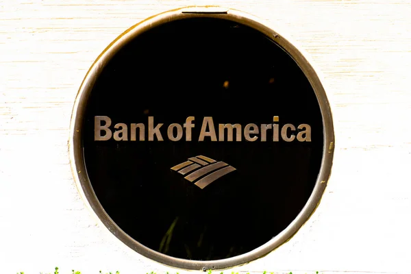 New York Usa September 2019 Bank America Sign Wall City — Stock Photo, Image