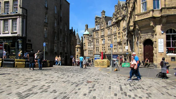 Edinburgh Verenigd Koninkrijk Juni 2021 Historisch Centrum Met Meerdere Oude — Stockfoto