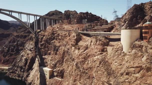 Hoover Dam Lake Mead Área Las Vegas — Vídeo de Stock