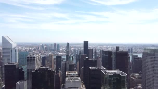 Vista Cima Edifícios Cidade Nova York — Vídeo de Stock