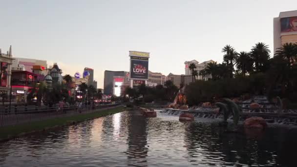 Nevada Abd Şubat 2019 Las Vegas Nevada Gondolas Talyan Tasarımı — Stok video