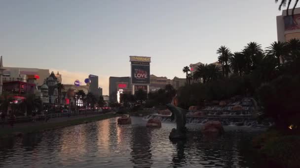 Nevada Usa Februari 2019 Las Vegas Nevada Gondolas Och Italiensk — Stockvideo