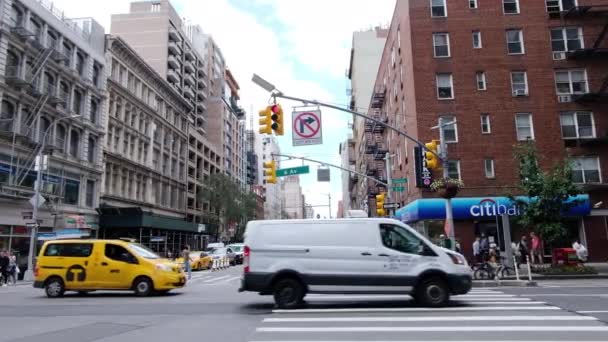Nova Iorque City Eua Setembro 2019 Streetscape Centro Cidade Rua — Vídeo de Stock
