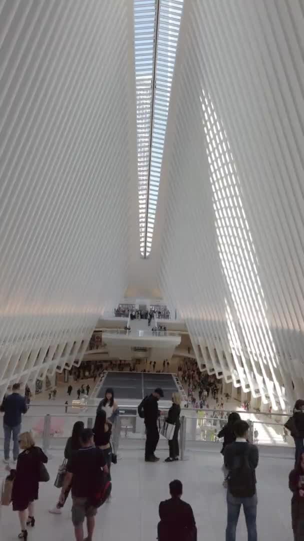 Nova Cidade Iorque Eua Setembro 2019 Westfield World Trade Center — Vídeo de Stock