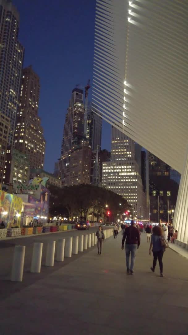 Nueva York City Septiembre 2019 Westfield World Trade Center Oculus — Vídeos de Stock