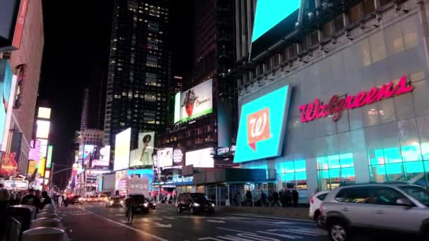 New York City Usa September 2019 Times Square Manhattan New — Stok Video