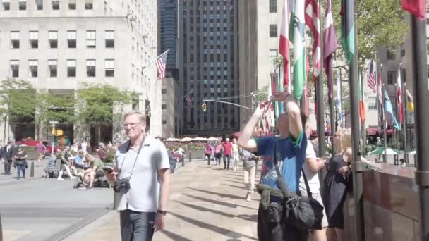 New York City Usa September 2019 Byggnaden Manhattan Officiella Högkvarter — Stockvideo