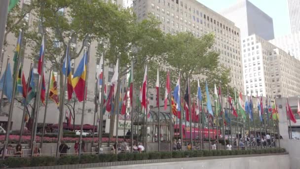 New York City Abd Eptember 2019 Manhattan Daki Birleşmiş Milletler — Stok video