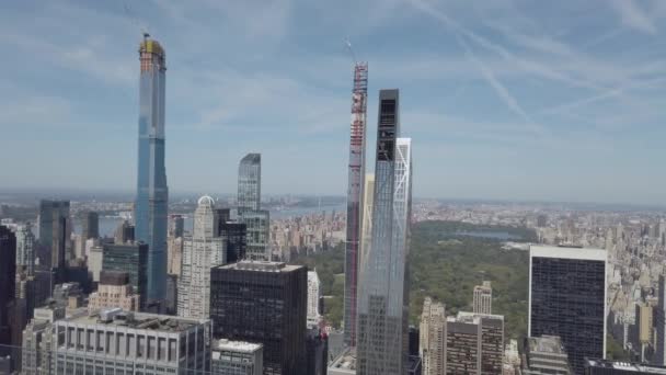 Blick Von Oben Auf Gebäude New York City — Stockvideo