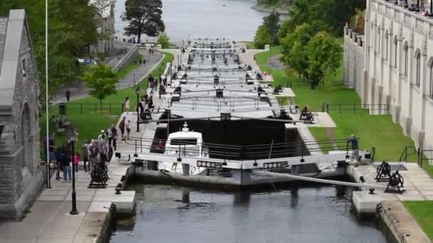 Ottawa Kanada August 2019 Stadt Ottawa Gebäude Traditionellen Lokalen Stil — Stockvideo