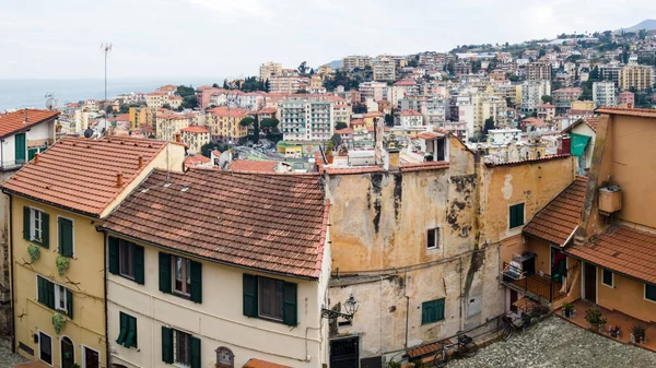 Stadsbilden Sanremo Italien Rader Bostadshus Klassisk Stil Medelhavskusten — Stockfoto