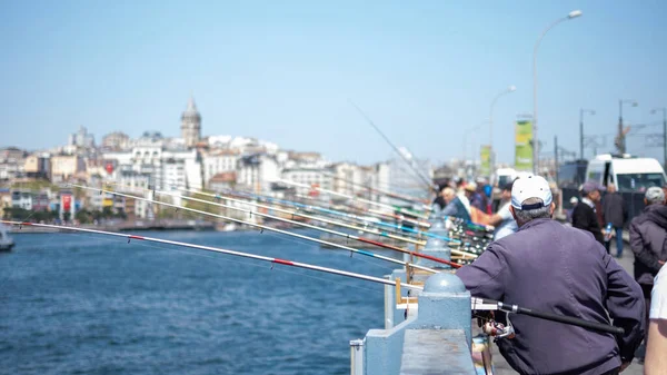 Nsanlar Dinleniyor Yerel Balıkçılar Karadeniz Balık Tutuyor — Stok fotoğraf