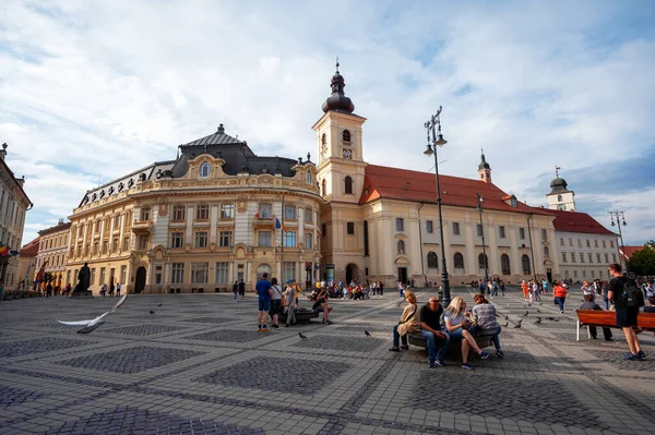 Sibiu Romania Maggio 2022 Veduta Del Centro Storico Della Città — Foto Stock